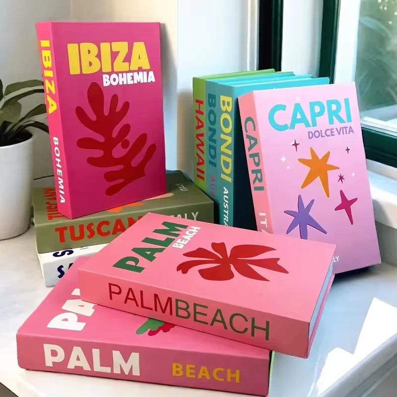 Travel Series Decorative Fake Book – Coffee Table Storage Box or Prop