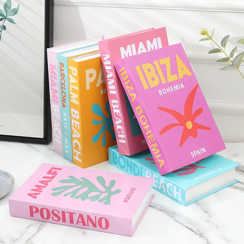 Travel Series Decorative Fake Book – Coffee Table Storage Box or Prop