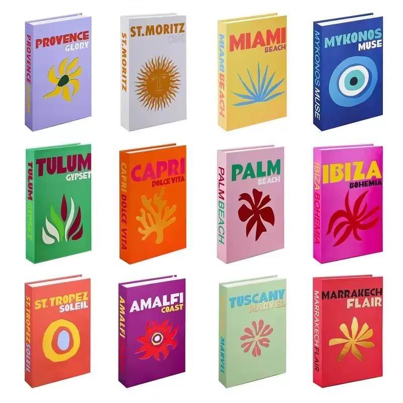 Travel Series Decorative Fake Book – Coffee Table Storage Box or Prop