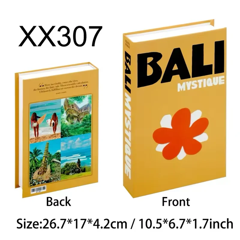 Travel Series Decorative Fake Book – Coffee Table Storage Box or Prop