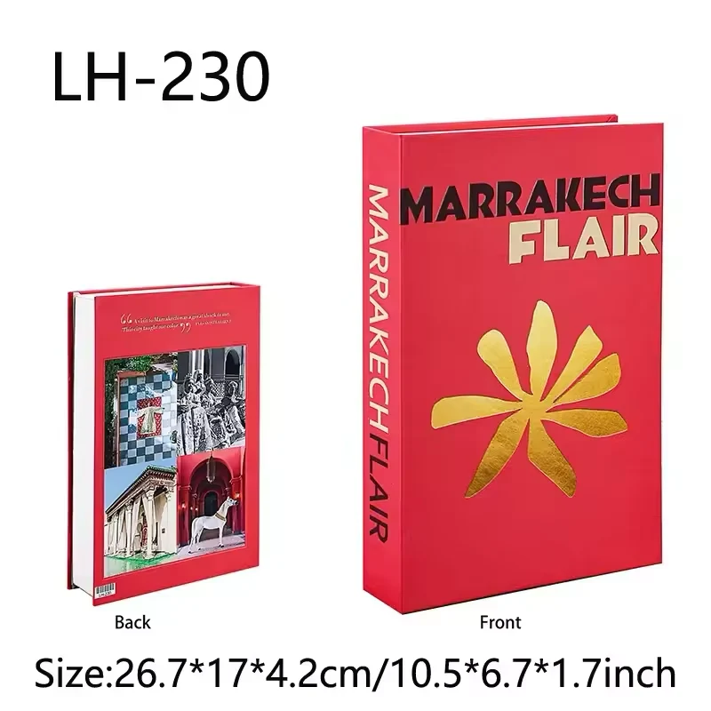 Travel Series Decorative Fake Book – Coffee Table Storage Box or Prop