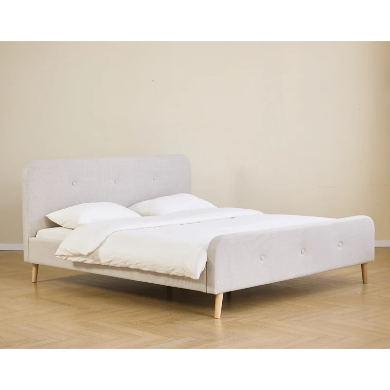 Christian Bett in beige 180x200 cm inkl. Lattenrost und Matratzen