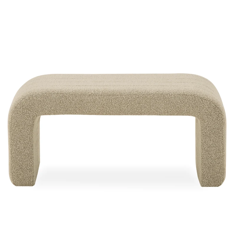 Lianna Bank aus beigem Boucle 95x40x44 cm
