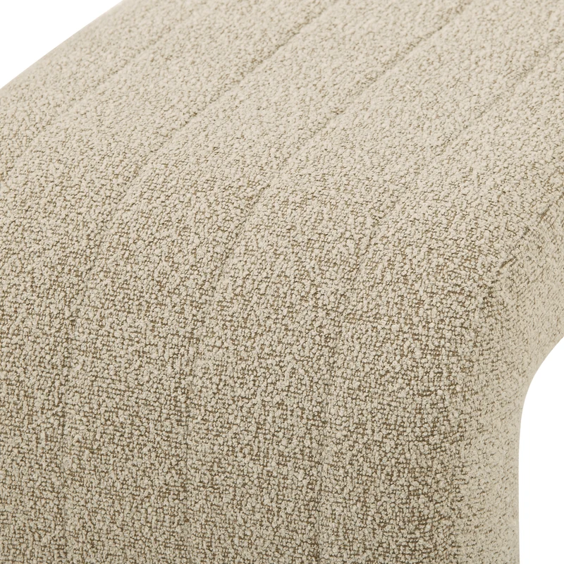 Lianna Bank aus beigem Boucle 95x40x44 cm