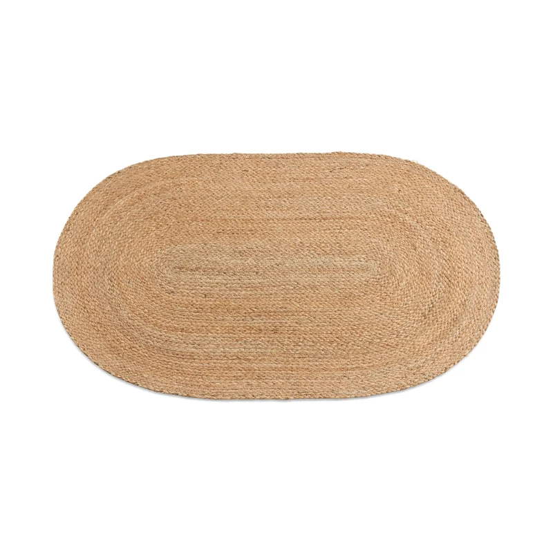Arthur ovaler Teppich - Jute 50x70cm