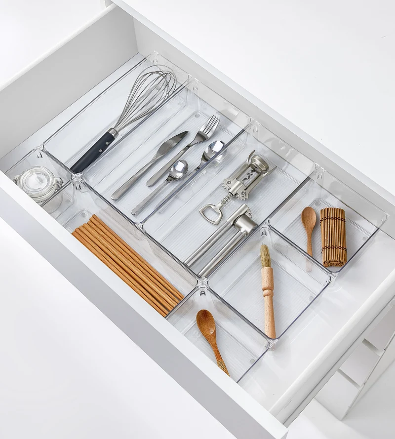 Schubladen Organizer - Set KLAR - HOCH (8-Teilig)