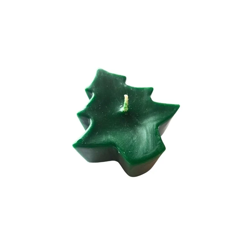 Scented Green Christmas Tree Candle for Festive Ambiance