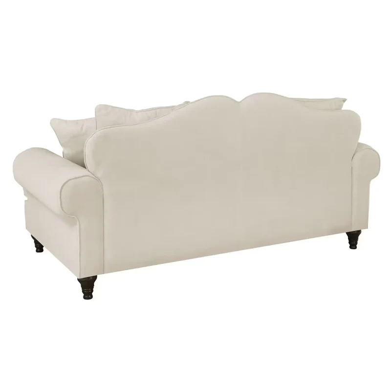 Sofa 3-Sitzer Microfaser hellbeige – Westminster