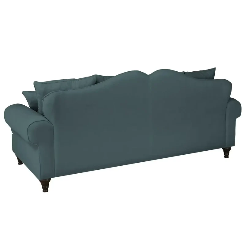 Sofa 3,5-Sitzer Microfaser blaugrün – Westminster