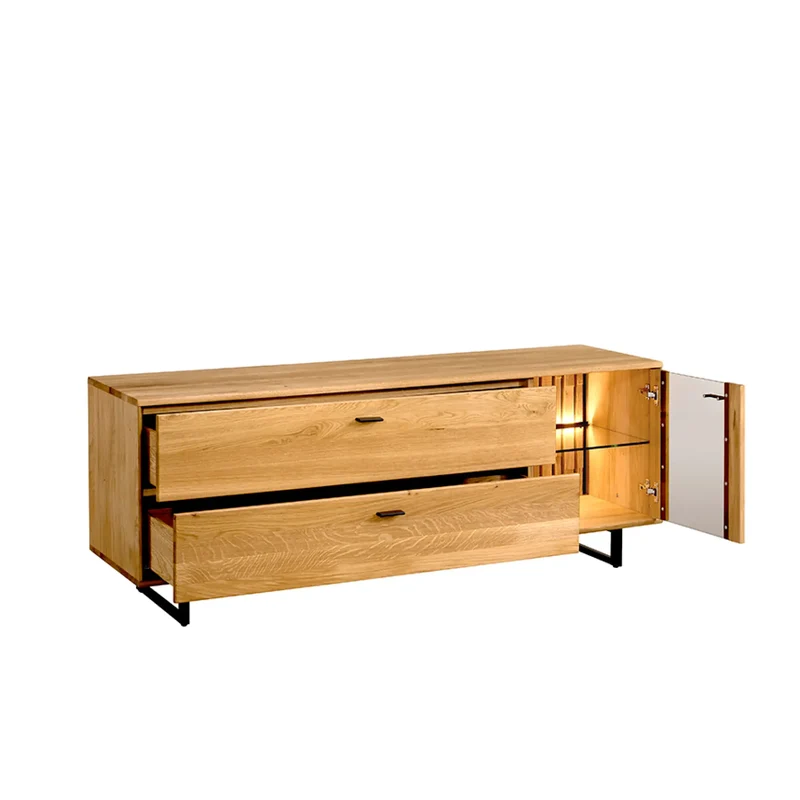 Kleiner TV-Schrank Wildeiche geölt – TRAMONTO