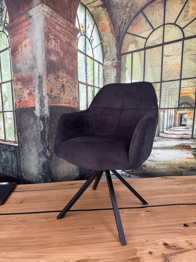 Stuhl Esszimmerstuhl +extra dick gepolstert +wasserabweisend +Dreh-Rück-Funktion +Metallgestell +verschiedene Farben +Neu auf Lager
