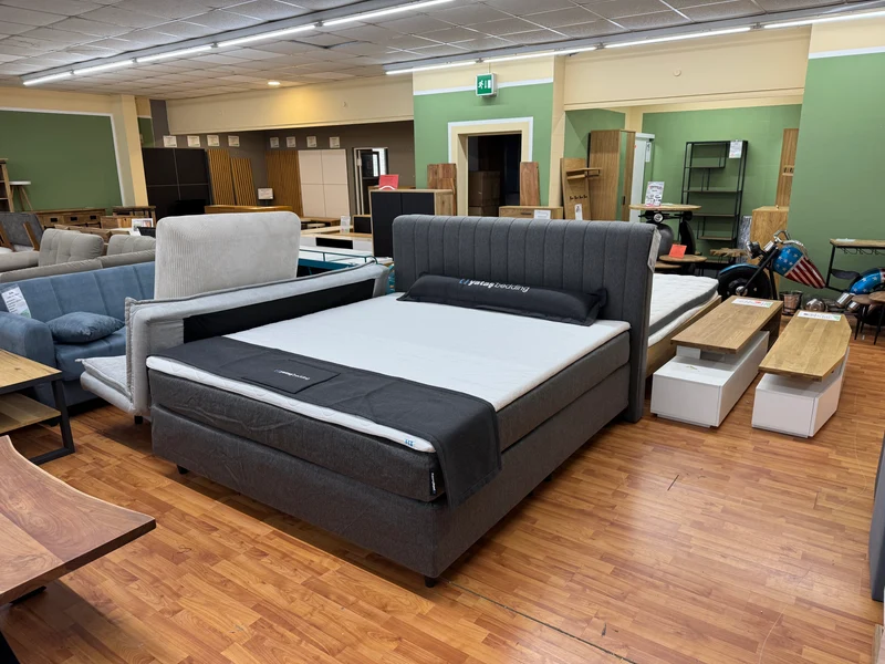 Boxspringbett +180x200cm +doppelte Matratze +Topper +Neu auf Lager