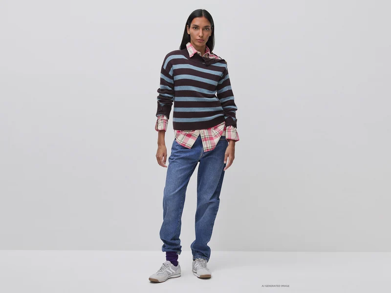 Pullover mit Knöpfen an der Schulter