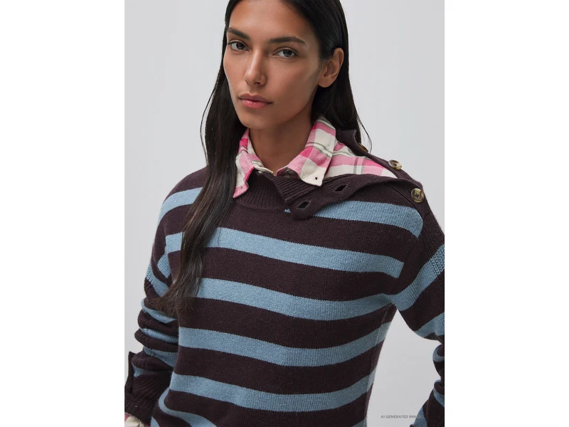 Pullover mit Knöpfen an der Schulter