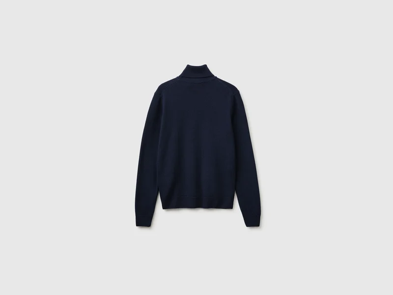 Rollkragenpullover aus 100 % Merinowolle
