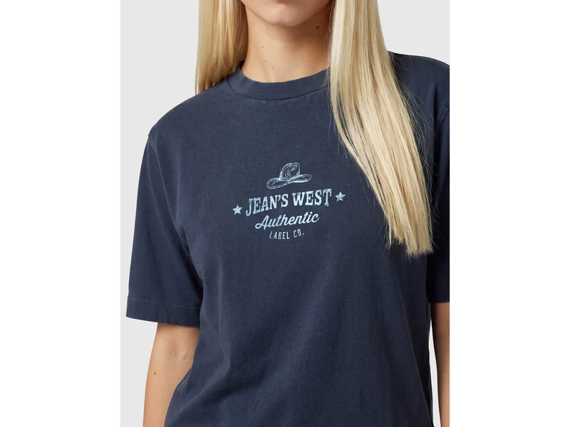Oversize-T-Shirt mit Western-Print