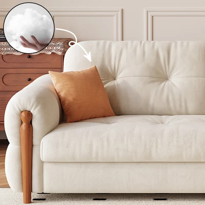 Kratzfestes Schlafsofa aus Flanellstoff mit Stauraum darunter
