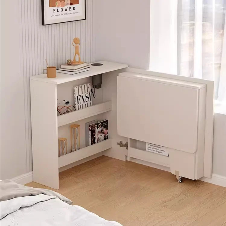 Klappbarer Eckschrank-Schreibtisch