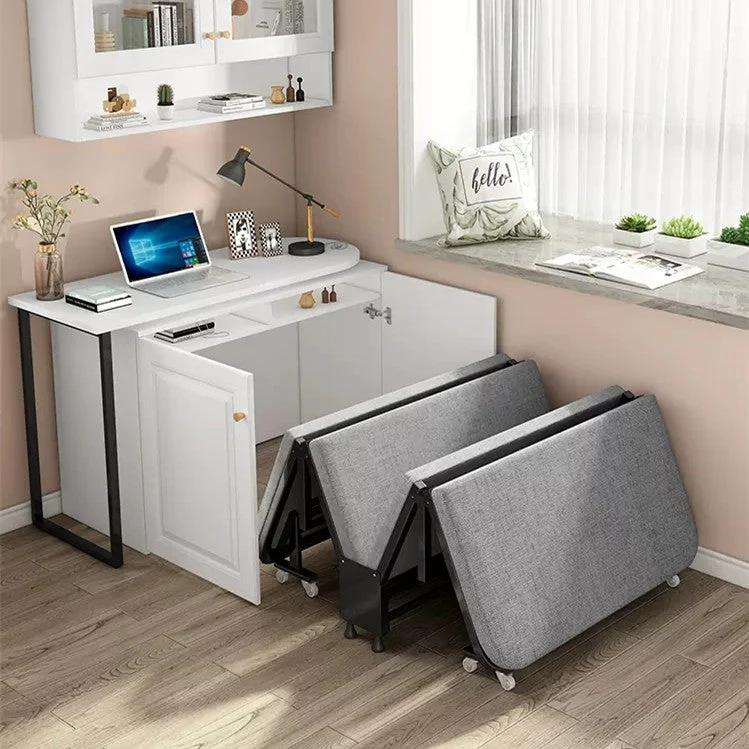 Klappbett mit 360 Grad drehbarem Schreibtisch-Kombinationsset