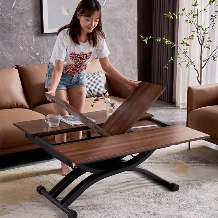 Multifunktionaler 2-in-1-Couchtisch und Esstisch