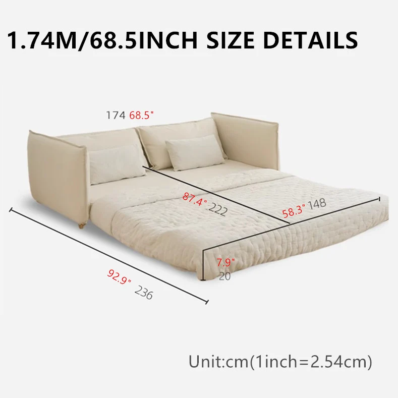 Nordic-Minimalismus-Bodenschlafsofa