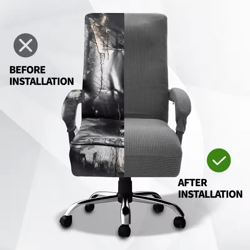 Thickened Jacquard Chair Cover – Stretchable Office Computer Chair