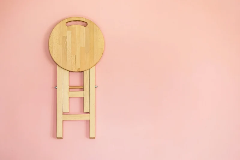 Folding Wooden Dining Chair – Handmade Ash Wood Chair for Kitchen