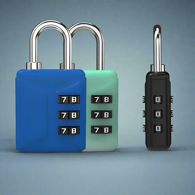 3-Digit Mini Password Padlock – Combination Lock for Student Lockers