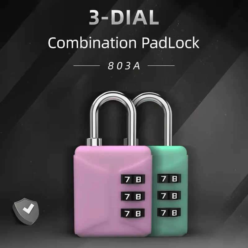 3-Digit Mini Password Padlock – Combination Lock for Student Lockers
