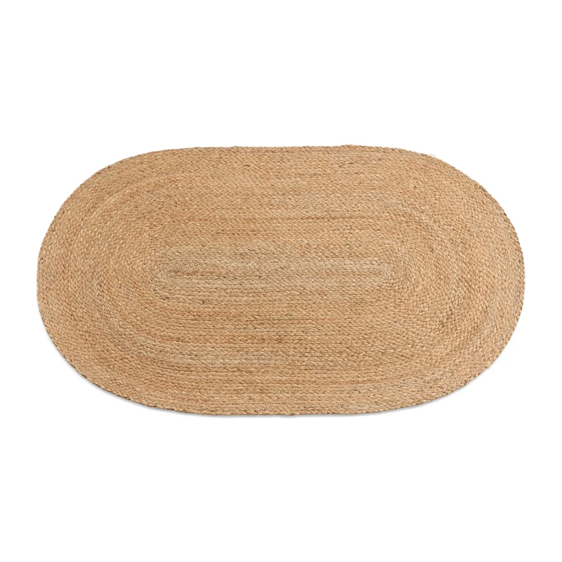 Arthur ovaler Teppich - Jute 60x90 cm