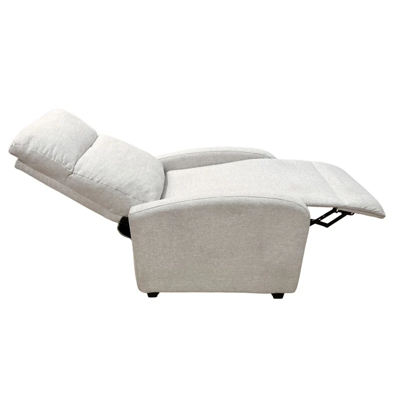 Silas Sessel in Beige mit Kippfunktion und Beinstütze
