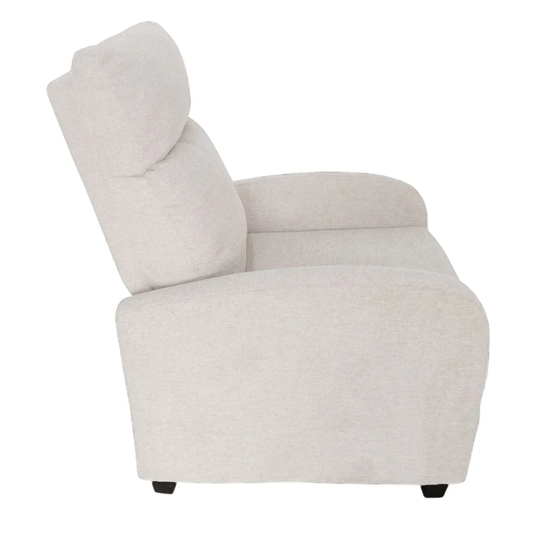 Silas Sessel in Beige mit Kippfunktion und Beinstütze
