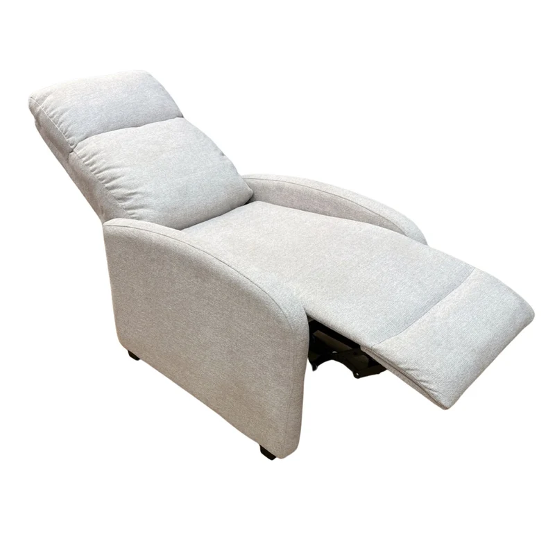 Silas Sessel in Beige mit Kippfunktion und Beinstütze