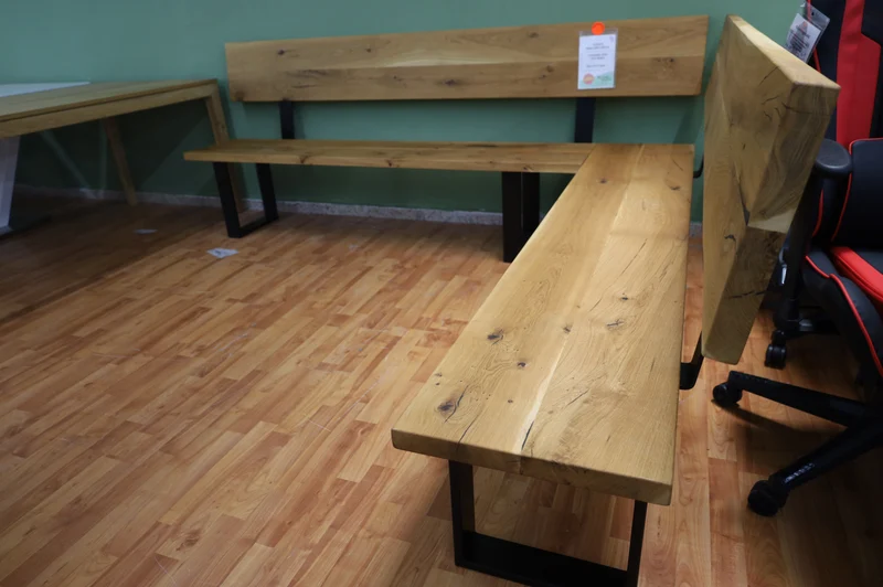 Eckbank + Vollmassiv Eiche + 4cm Massiv Kante + Neu auf Lager