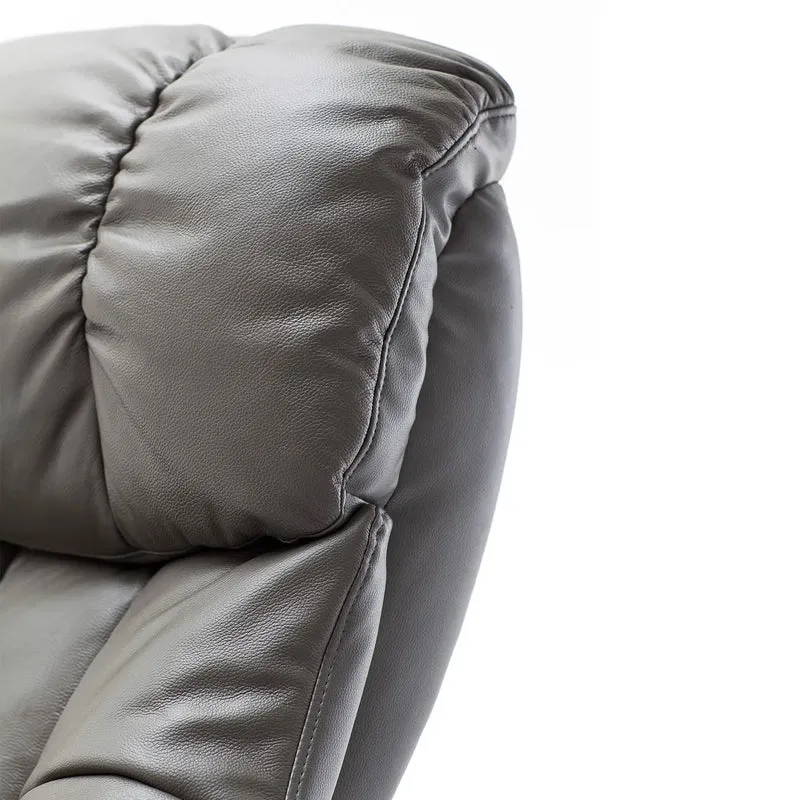 XXL Relaxsessel mit Hocker taupe – CALGARY