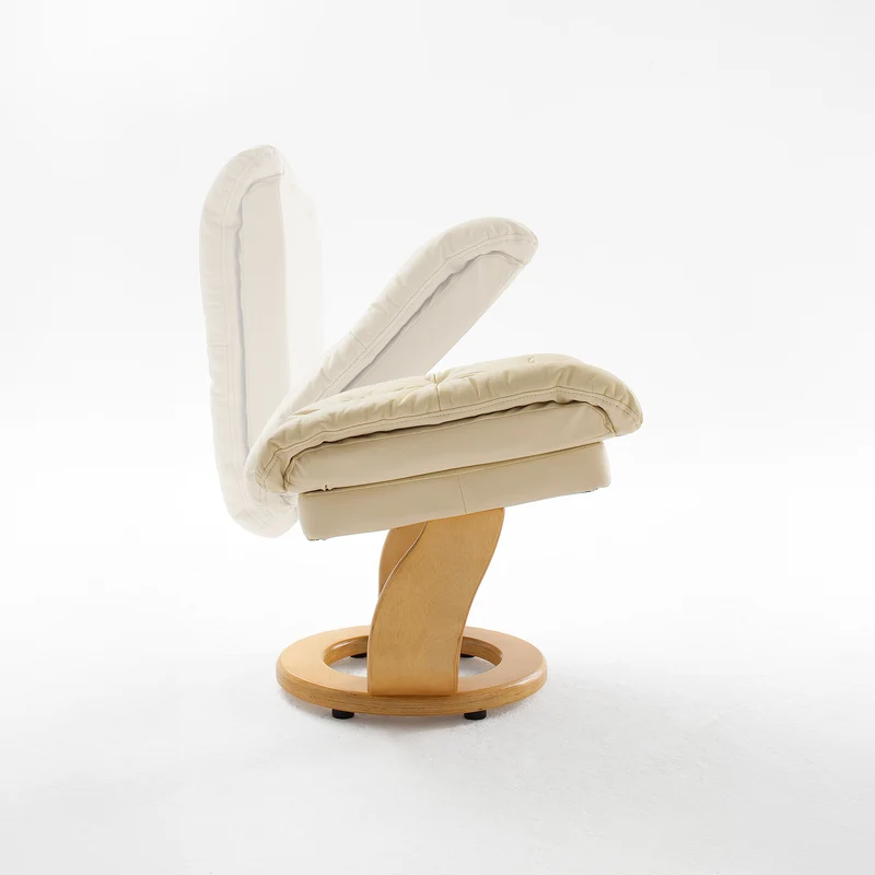 TV-Relaxsessel mit Hocker creme – CALGARY