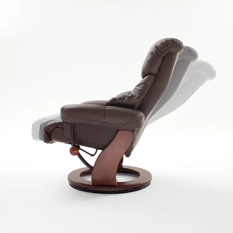 TV-Relaxsessel mit Hocker braun – CALGARY