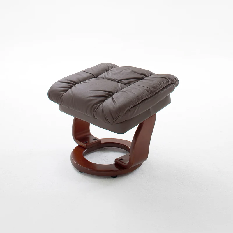 TV-Relaxsessel mit Hocker braun – CALGARY