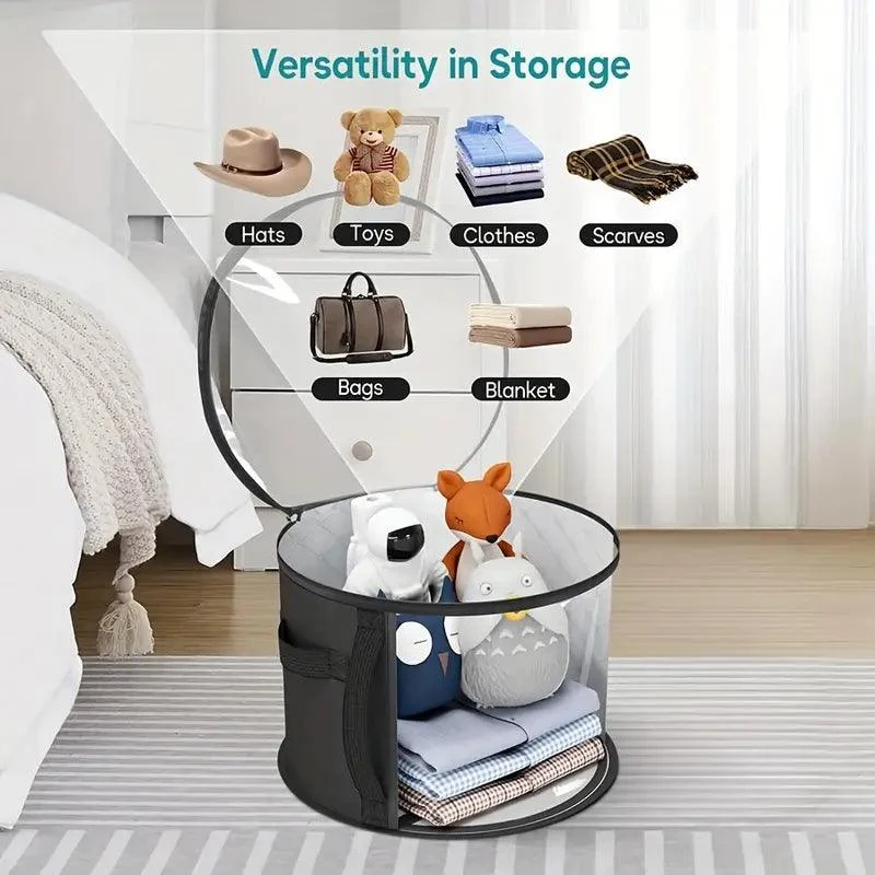 Extra Large Hat Storage Box – Durable Plastic Organizer with Clear Window