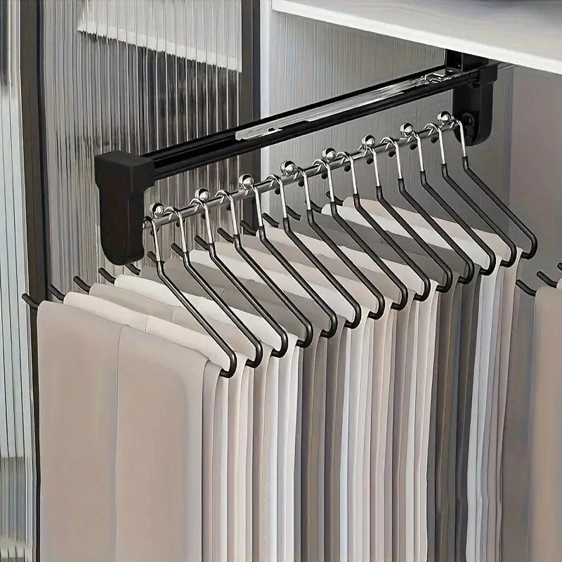 Telescopic Pants Hanger – Space-Saving Metal Organizer for Closet