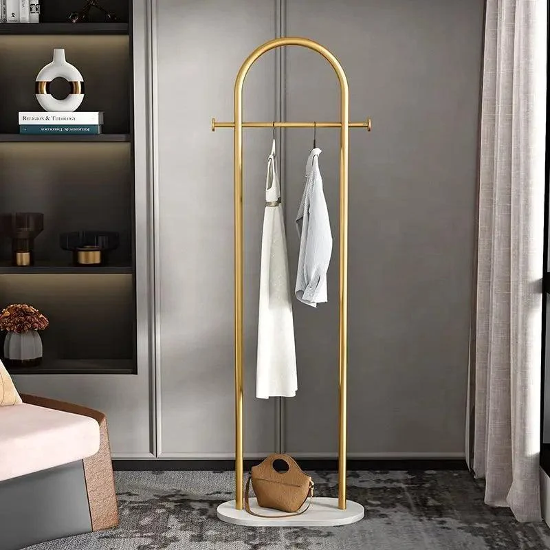 Marble Clothes Hanger – Simple Floor Rack for Bedroom & Coat Storage