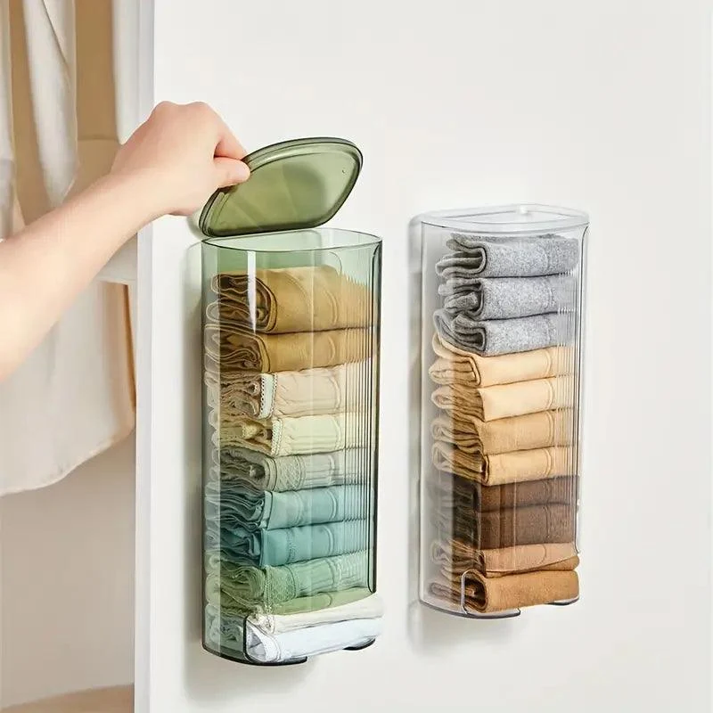 Wall-Mounted Organizer – Transparent Hanging Storage for Underwear