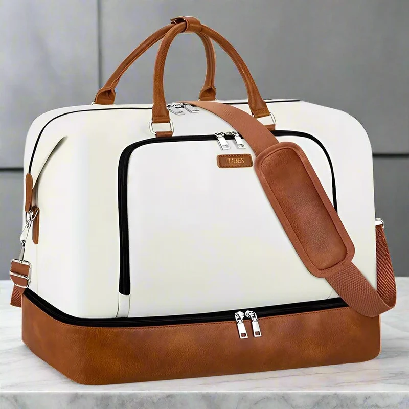 Large Weekend Bag – Travel Storage with Shoe Compartment & Portable Design