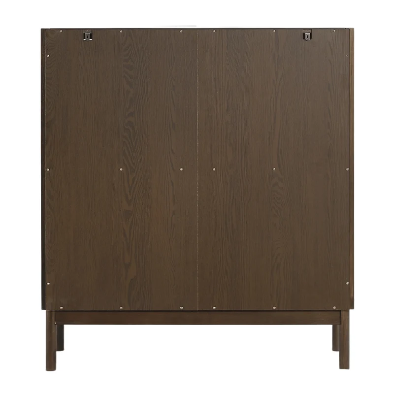 Havanna Vitrine in Räuchereiche mit 2 Türen - 110x40x100 cm