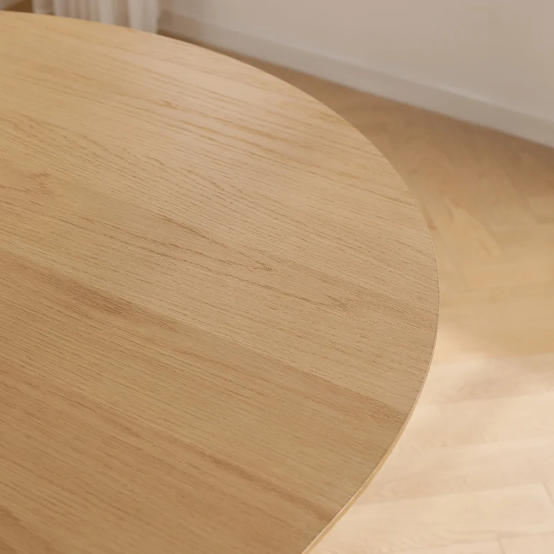 Lewis – Ovaler Esstisch mit Lamellen aus Eichenfurnier, ausziehbar auf 200/250/300 cm – 2 Zusatzplatten inklusive