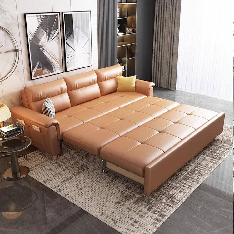 Umwandelbares Schlafsofa mit Stauraum und Taschen
