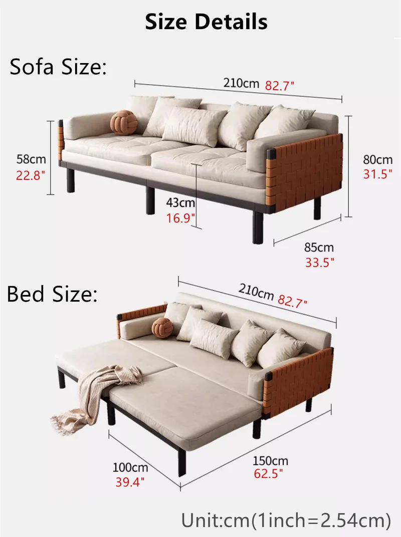 Nordic Light Luxus-Schlafsofa
