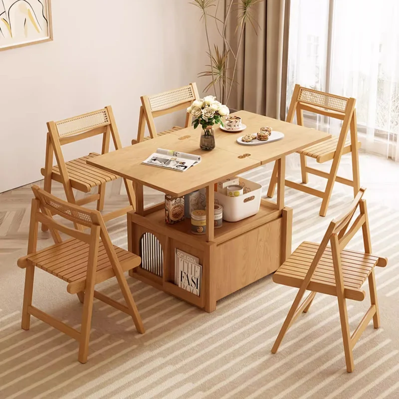 Verformbarer Kombinations-Couchtisch mit 2 Schubladen
