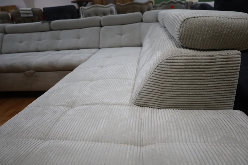 Sofa Couch Wohnlandschaft +Seiten teile wechselbar +Cordstoff