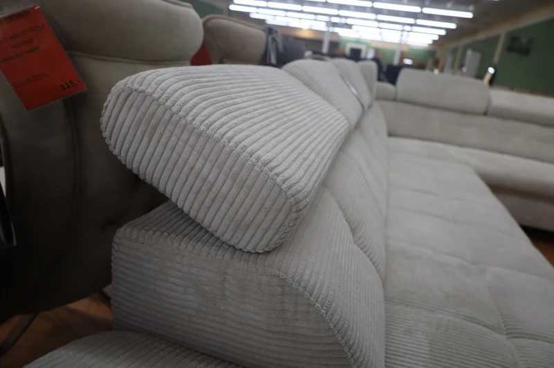Sofa Couch Wohnlandschaft +Seiten teile wechselbar +Cordstoff